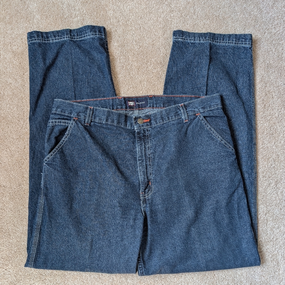 Vtg Faded Glory Utility Fit Baggy Tapered Leg Blue Denim Jeans